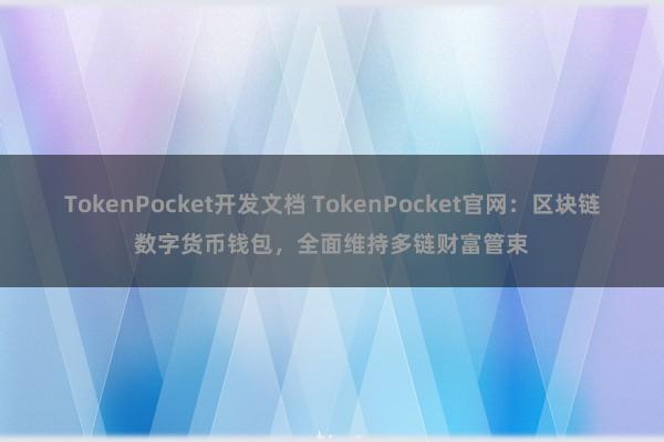 TokenPocket开发文档 TokenPocket官网：区块链数字货币钱包，全面维持多链财富管束